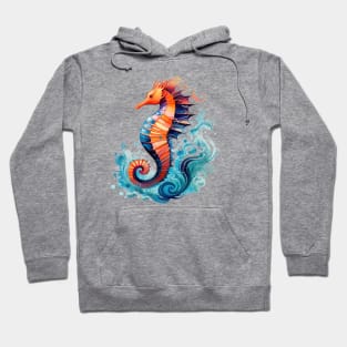 Watercolor Seahorse Hoodie